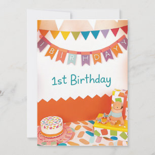 1st  birthday card