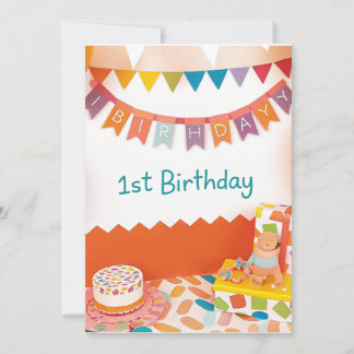 1st birthday card