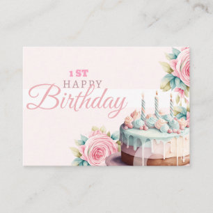 1st Birthday Card – Celebrate the Big One with Joy