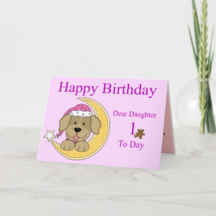 1st Birthday Card for Daughter