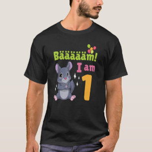 1st Birthday Chinchilla Themed Birthday Party 1 Ye T-Shirt