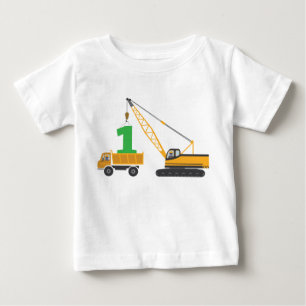 1st Birthday Construction Tee