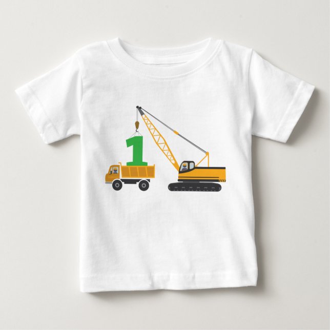 1st Birthday Construction Tee (Front)
