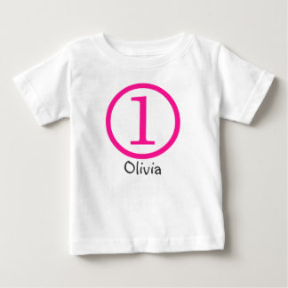 1st Birthday Customisable T-Shirt Girl
