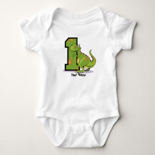 1st Birthday Dinosaur Customise Baby Bodysuit