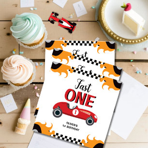 1st Birthday Fast One Racing Car Party  Napkin