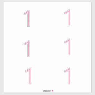 1st Birthday First Pink Number One Custom Age Cute