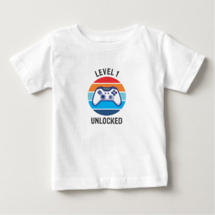 1st Birthday Gamer Level 1  Baby T-Shirt