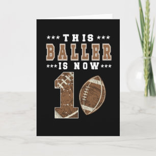 1st Birthday Gift Football Player 1 Year Old Boy Card