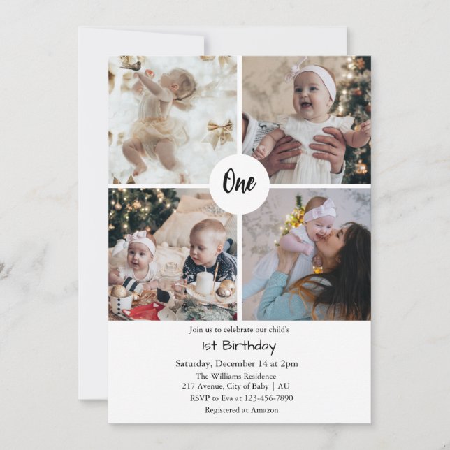 1st birthday invitations my 1st birthday (Front)