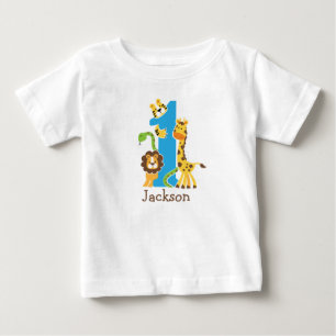 1st Birthday Jungle Tshirt