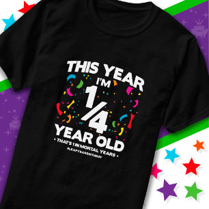 1st Birthday Mortal Years Leap Year Day Feb 29th T-Shirt