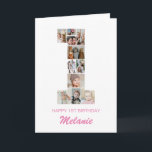 1st Birthday Number 1 Photo Collage Personalised Card<br><div class="desc">Celebrate your little one's momentous 1st Birthday with this cute card. It's a personalised photo collage birthday card that allows you to create a truly unique and memorable design. This customisable template lets you insert your own cherished photos, capturing the precious moments of your baby's first year. This custom card...</div>