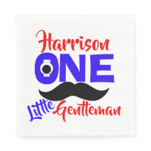 1st Birthday One Little Gentleman Personalised