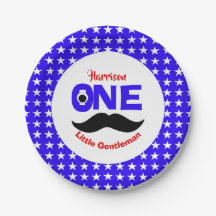 1st Birthday One Little Gentleman Personalised