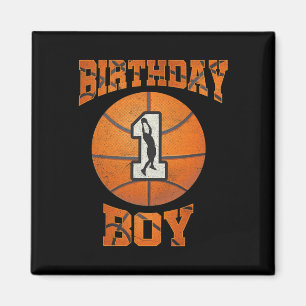 1st Birthday Outfit Boy Basketball First 1 Year Ol Magnet