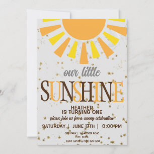 1st Birthday Party Custom Invitation