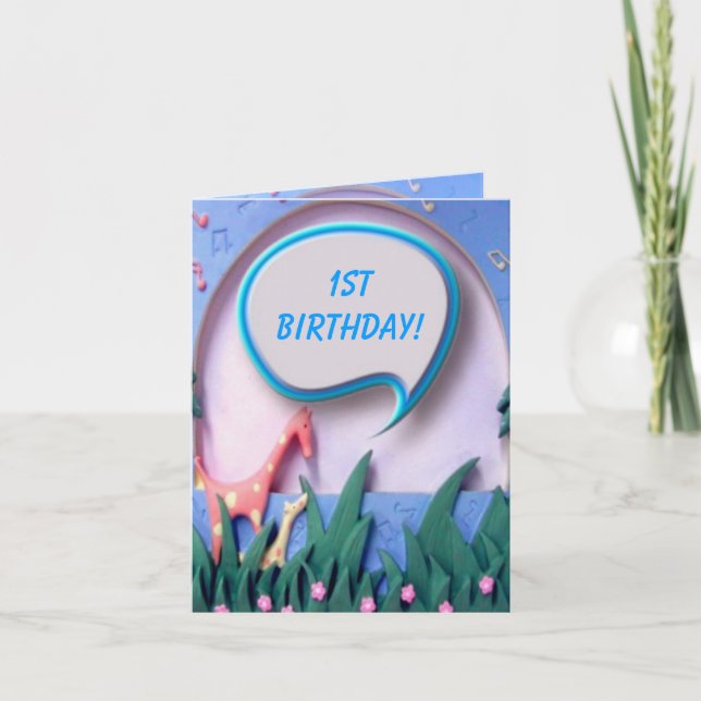 1st Birthday Party Invitation Card (Front)