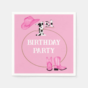 1st Birthday Party or Custom Text Napkin