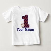 1st Birthday Personalised Baseball Shirt