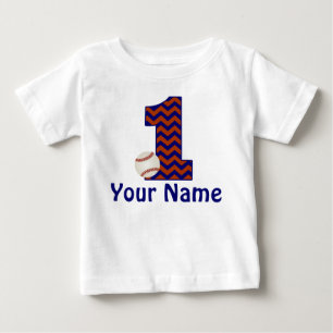 1st Birthday Personalised Baseball Shirt