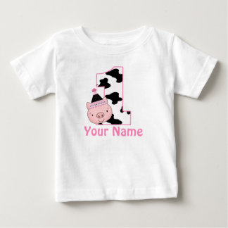 1st Birthday Personalised Little Piggy Shirt