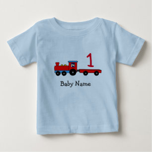 1st Birthday Personalised Train T-Shirt