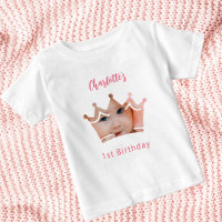 1st birthday photo crown princess