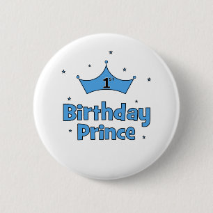 1st Birthday Prince 6 Cm Round Badge