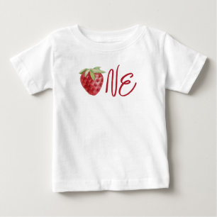 1st Birthday Summer Strawberry Berry Sweet Baby T-Shirt