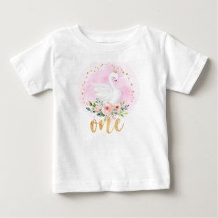 1st Birthday Swan Princess T-Shirt