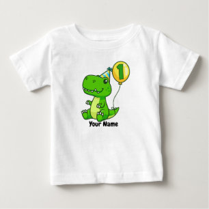 1st Birthday T-Rex Baby T-Shirt