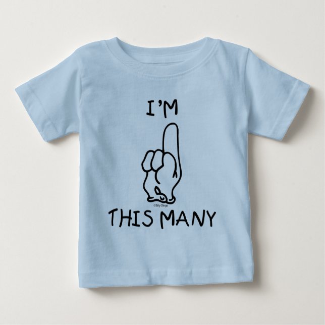 1st Birthday T-Shirt (Front)