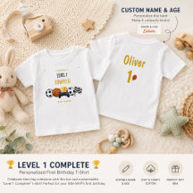 1st Birthday T-Shirt | Custom Name Birthday Shirt
