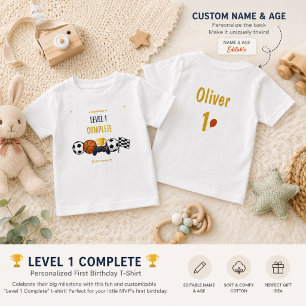 1st Birthday T-Shirt   Custom Name Birthday Shirt