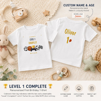 1st Birthday T-Shirt | Custom Name Birthday Shirt