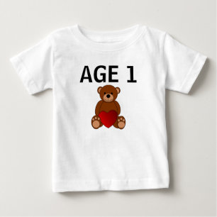 1ST BIRTHDAY TEDDY BEAR BABY T-SHIRT