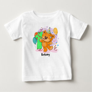 1st Birthday Teddy Bear Baby T-Shirt