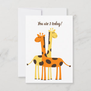 1st Birthday Thank You Card