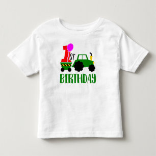 1st Birthday Tractor Toddler T-Shirt