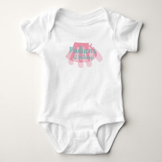 1st Birthday Tutu Shirts for Baby (Front)