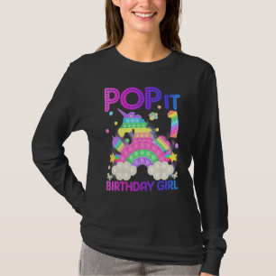 1st Birthday Unicorn Fidget Pop It Birthday Girl K T-Shirt