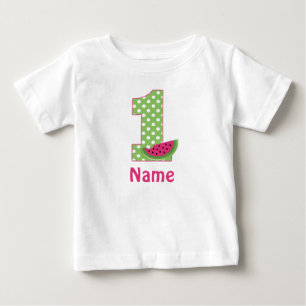 1st Birthday Watermelon Pink Personalised T-shirt