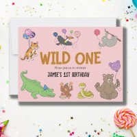 1st Birthday Wild One Jungle Safari Animals