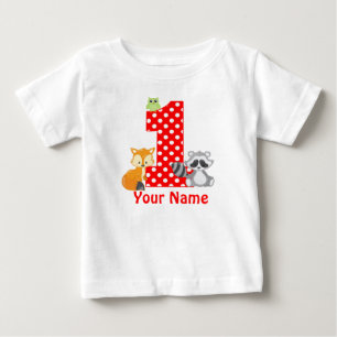 1st Birthday Woodland Personalised T-shirt