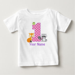 1st Birthday Woodland Personalised T-shirt