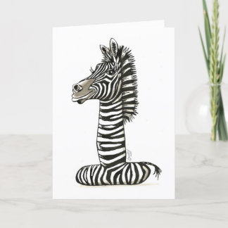 1st Birthday Zebra! Card