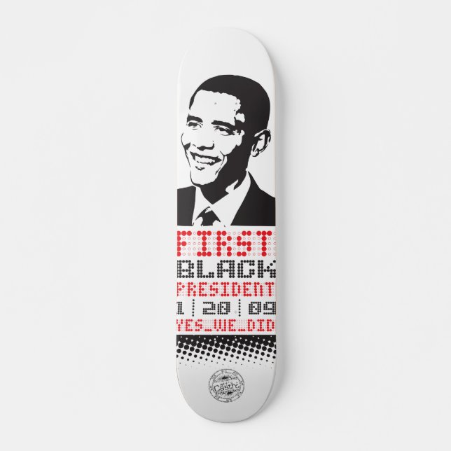 1st black prez skateboard (Front)