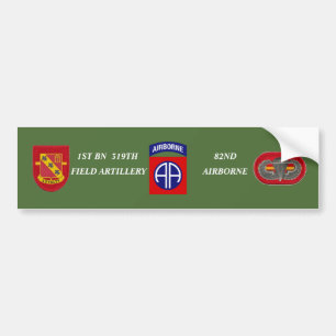 1ST BN 319TH FIELD ARTILLERY BUMPER STICKER