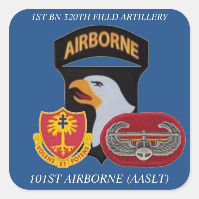 1ST BN 320TH FIELD ARTILLERY 101ST ABN STICKERS (Front)